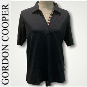 Gordon Cooper Golf Black Polo Meryl Nylon Tshirt XL​​​​​​